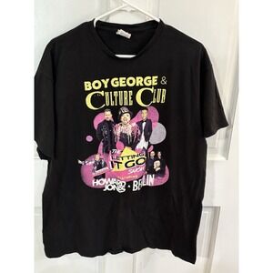 Boy George and Culture Club Letting It Go Show Tour Music Rock T-Shirt Size XL
